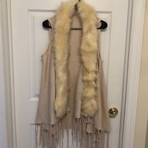Faux fur vest